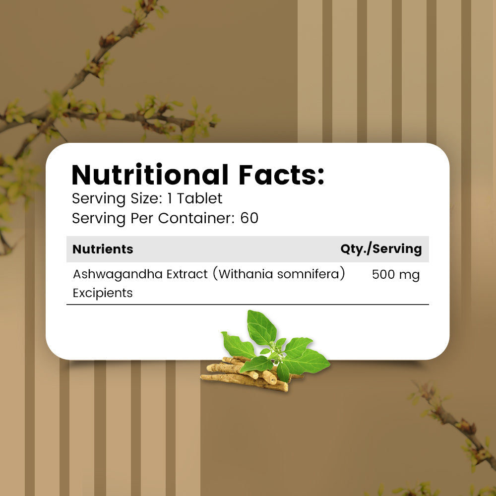 Nirvasa Ashwagandha Tablets - 60 tabs