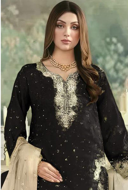 Anaita Black Jimmy Choo Suit With Embroidery & Sequence Work