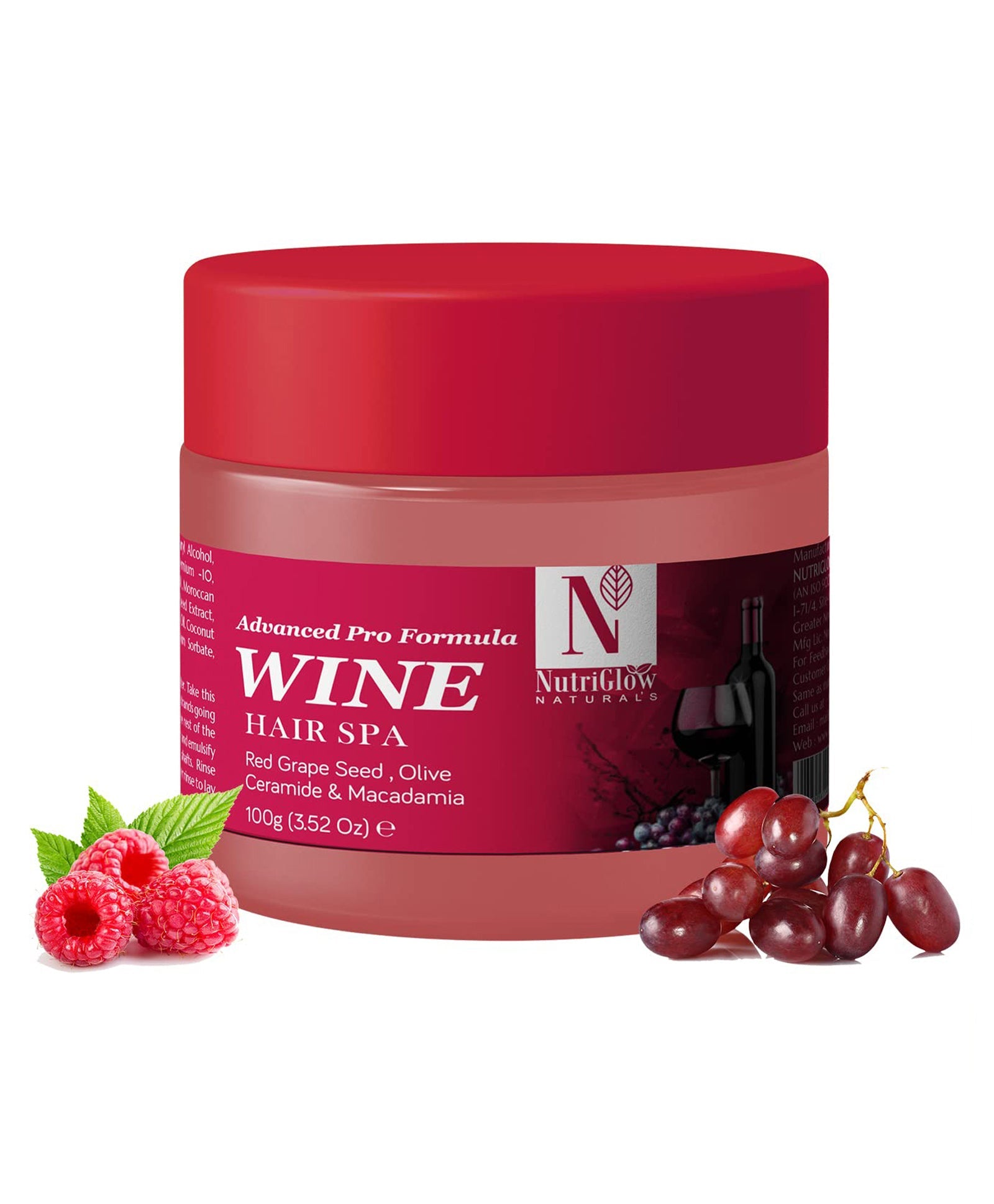 NutriGlow NATURAL'S Advanced Pro Formula Wine Hair Spa - 100 gms