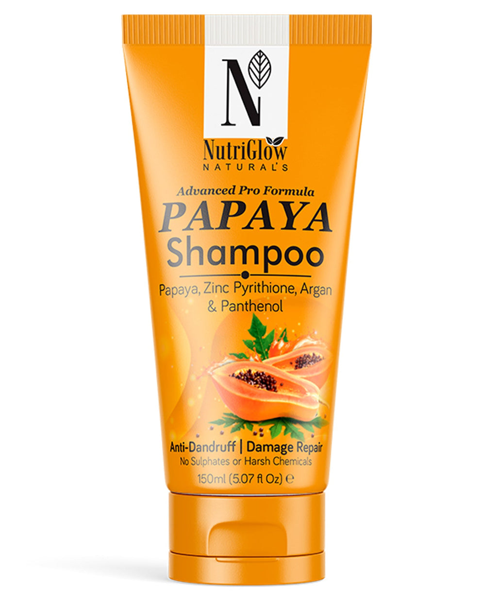 NutriGlow NATURAL'S Advanced Pro Formula Papaya Shampoo - 150 ml