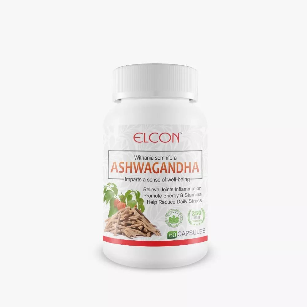 Elcon Ashwagandha 250Mg Capsule - 60 caps
