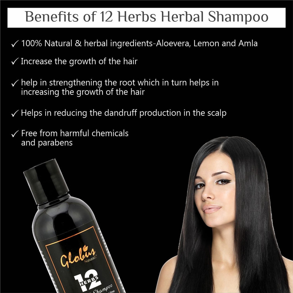 Globus Naturals Globus Naturals 12 Herbs Hair Growth Shampoo - 250 ml