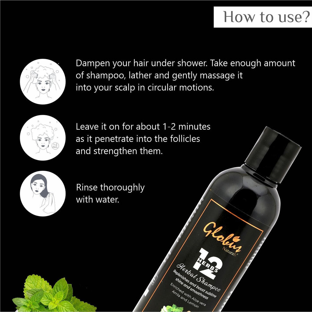 Globus Naturals Globus Naturals 12 Herbs Hair Growth Shampoo - 250 ml