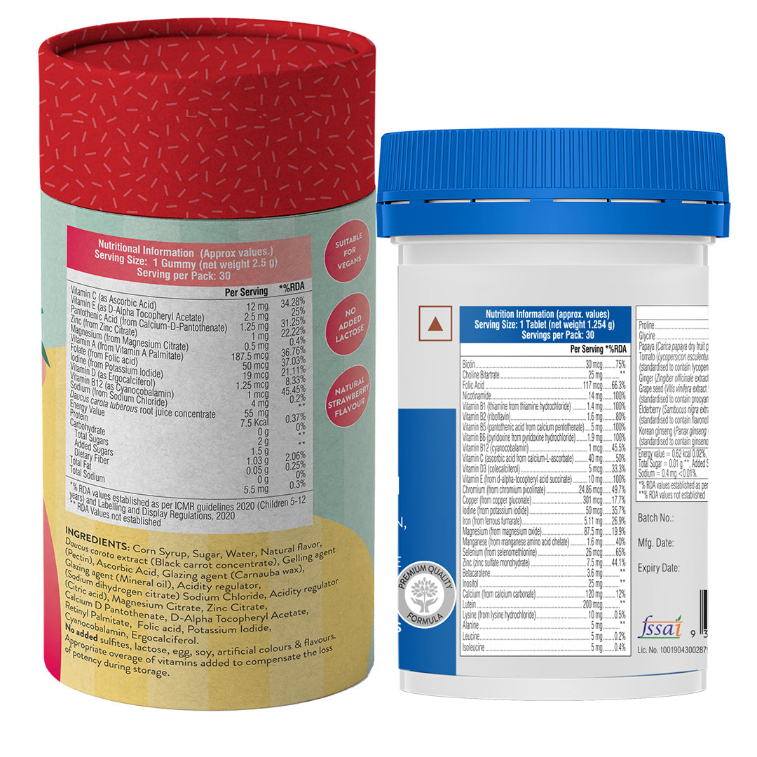 Swisse Multivitamin For Men & SwisseMe Kids Multivitamin Gummies Combo