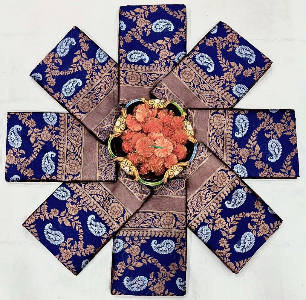 Classic Wear Soft Lichi Silk Saree,Party Wedding Indian Sari With Blouse