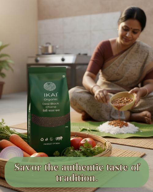 IKAI Organic Desi Black Chana (Bengal Gram)