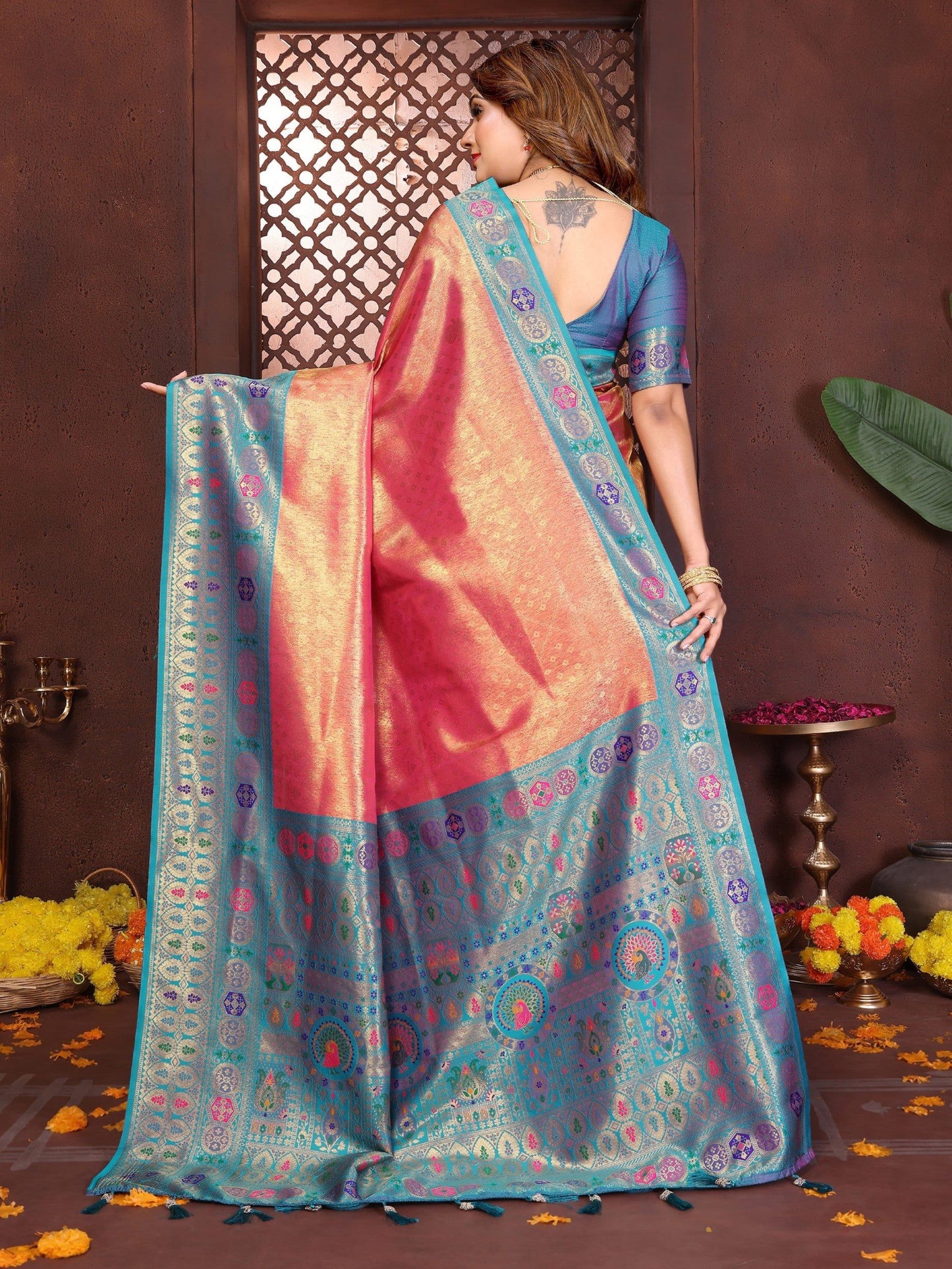 Anaita Banarasi Tissue Silk Saree