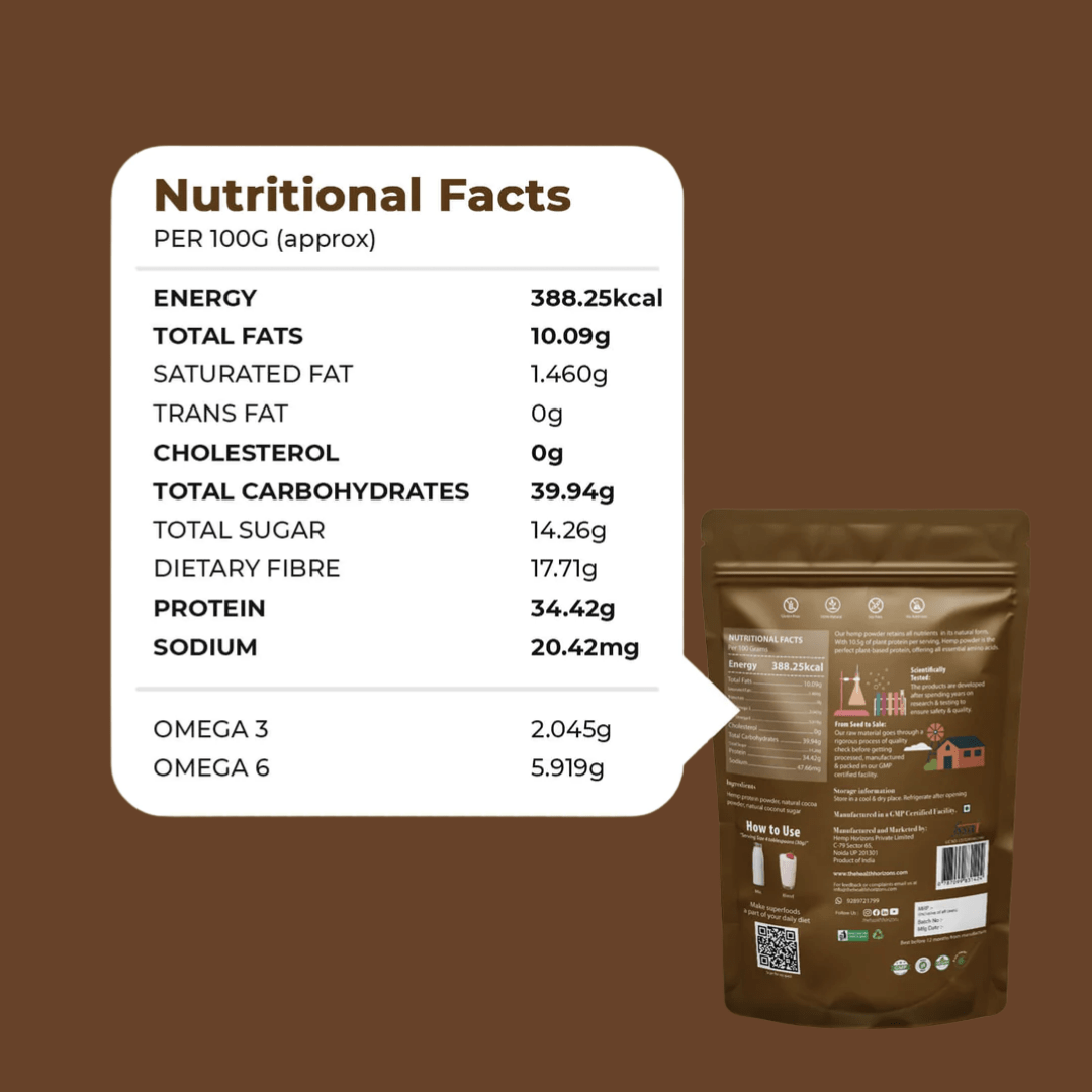Health Horizons Hemp Powder Chocolate Flavour