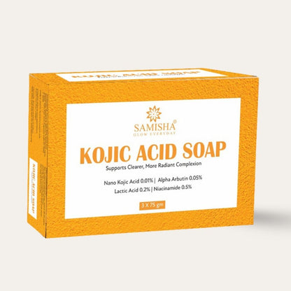 Samisha 1% Kojic Acid Soap With Alpha Arbutin For Pigmentation & Sun Damage