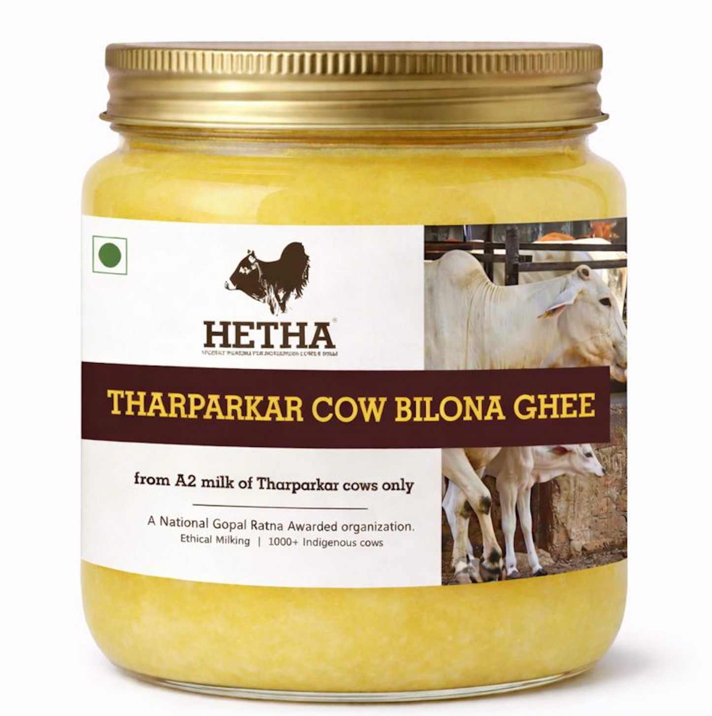 Hetha Tharparkar Cow A2 Cultured Bilona Ghee / A2 Ghee