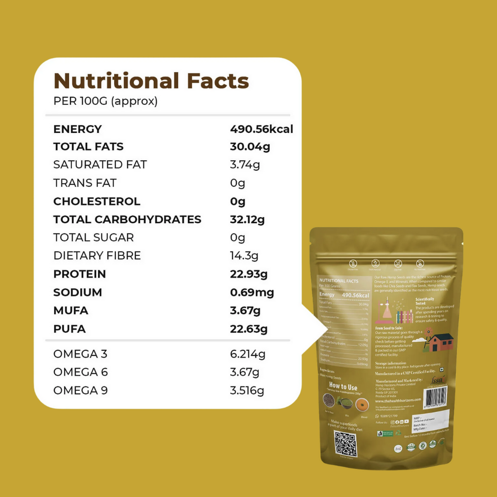 Health Horizons Raw Hemp Seed Plus Hemp Power Bar Combo