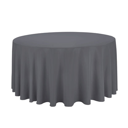 Round Tablecloth Polyester Cotton Table Cover Wedding Party Plain Tableware TC-1