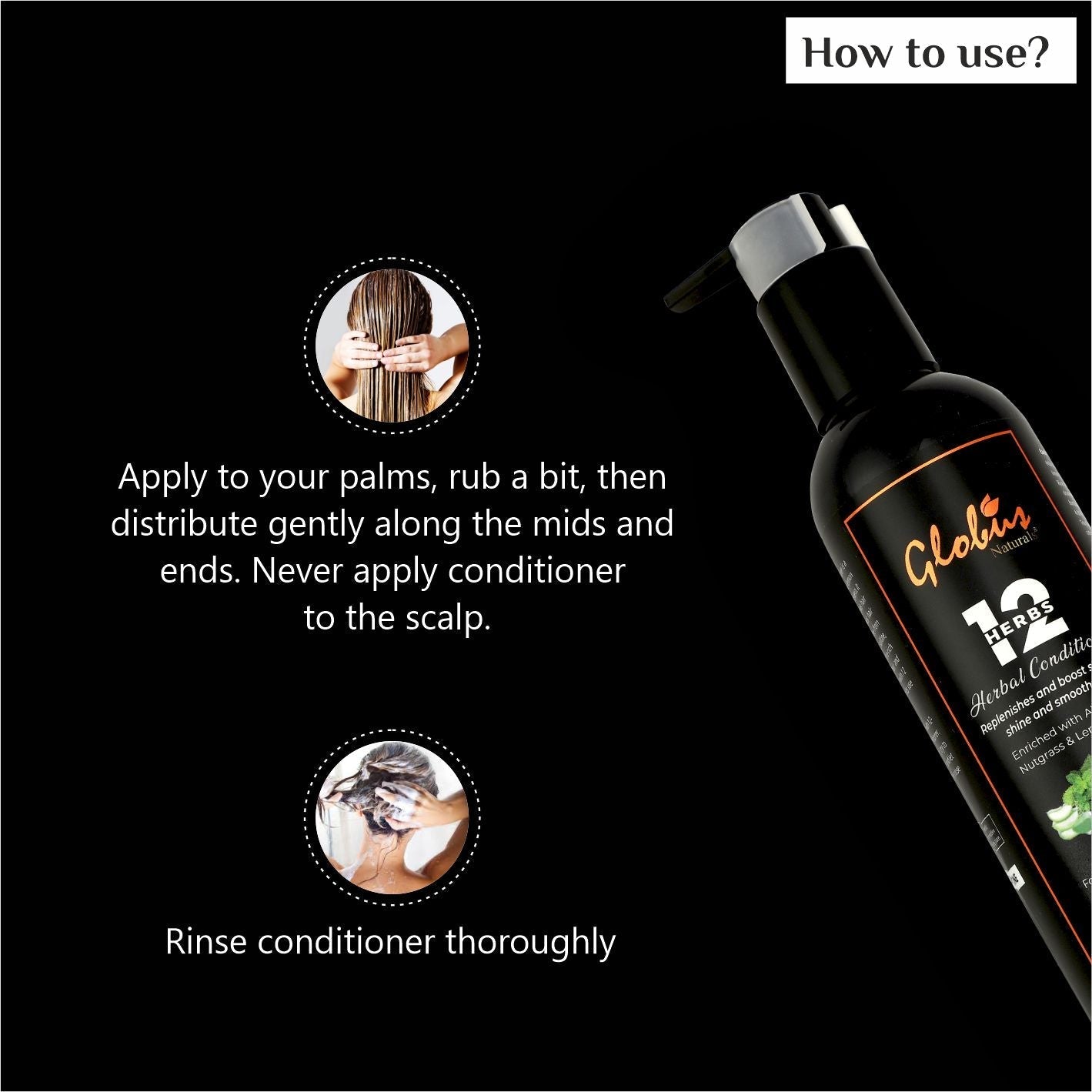 Globus Naturals 12 Herbs Hair Growth Conditioner For Deep Nourishment - 250 ml