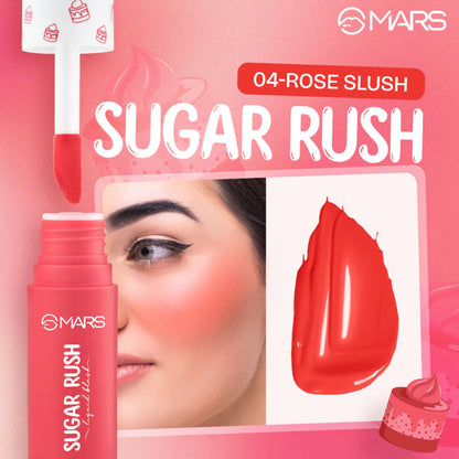 MARS Cosmetics Sugar Rush Liquid Blush - 04-Rose Slush