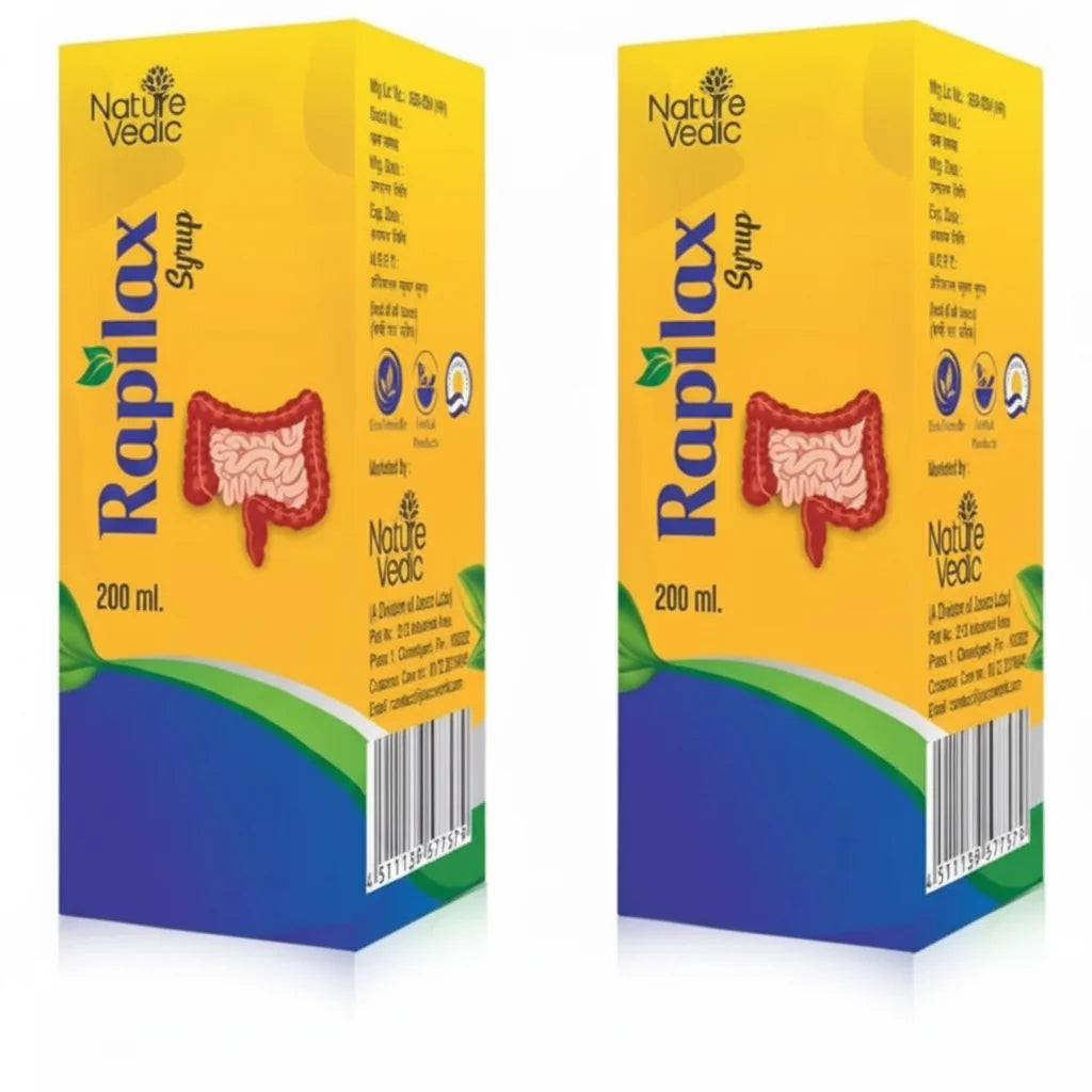 Nature Vedic Rapilax Syrup - 200 ml (Pack of 2)