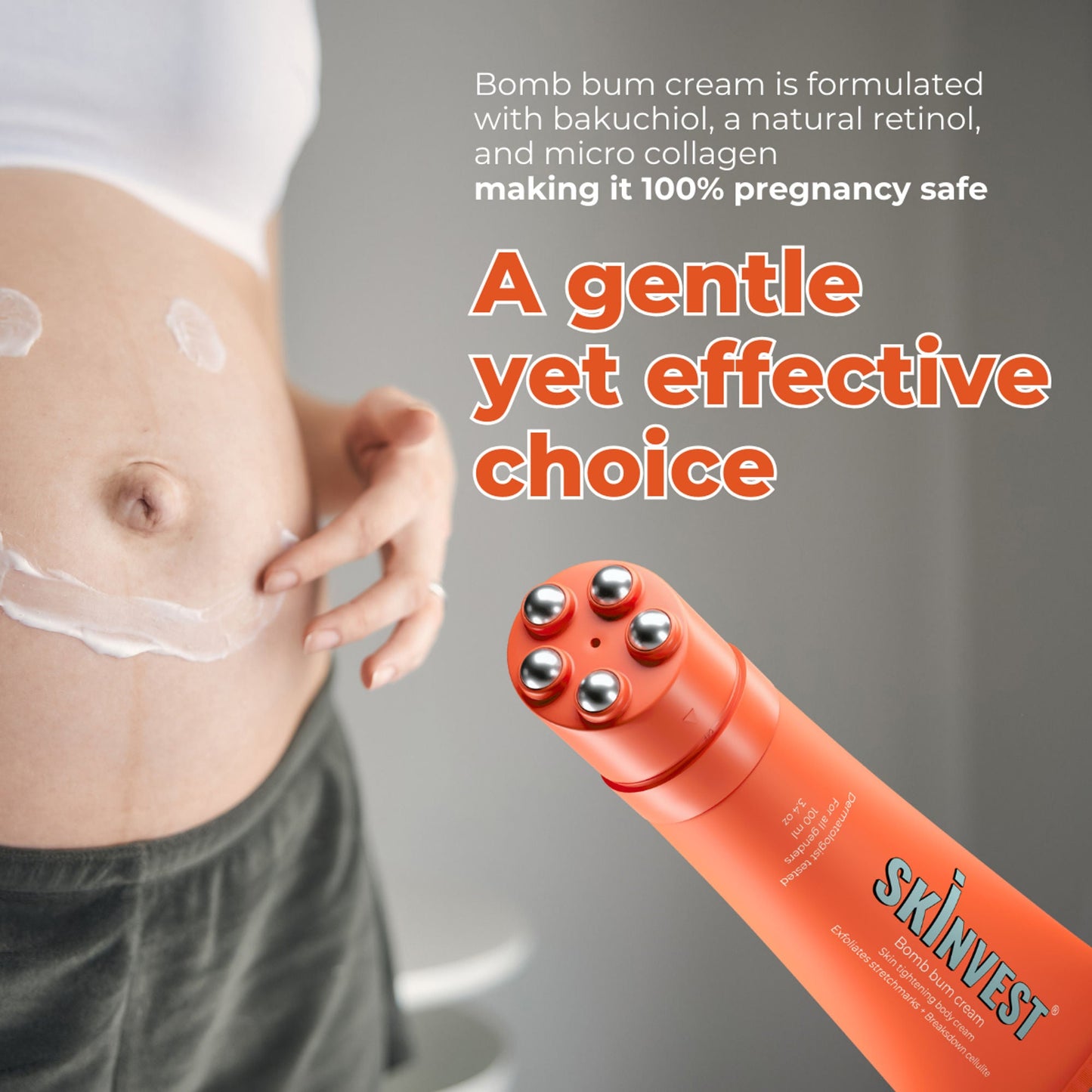 Skinvest Bomb bum cream for Stretch Marks + Cellulite