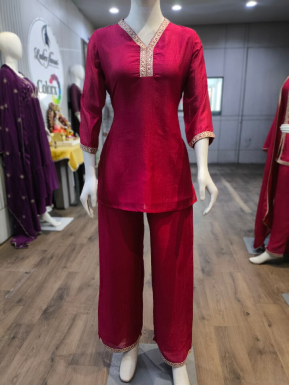 Anaita Pink Stylish Readymade Co-Ords Set