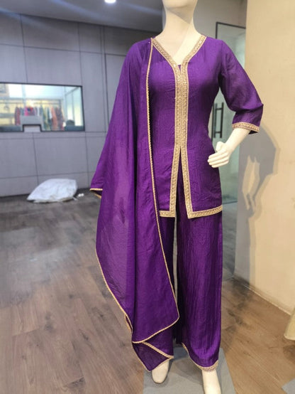 Anaita Purple Stylish Readymade Co-Ords Set