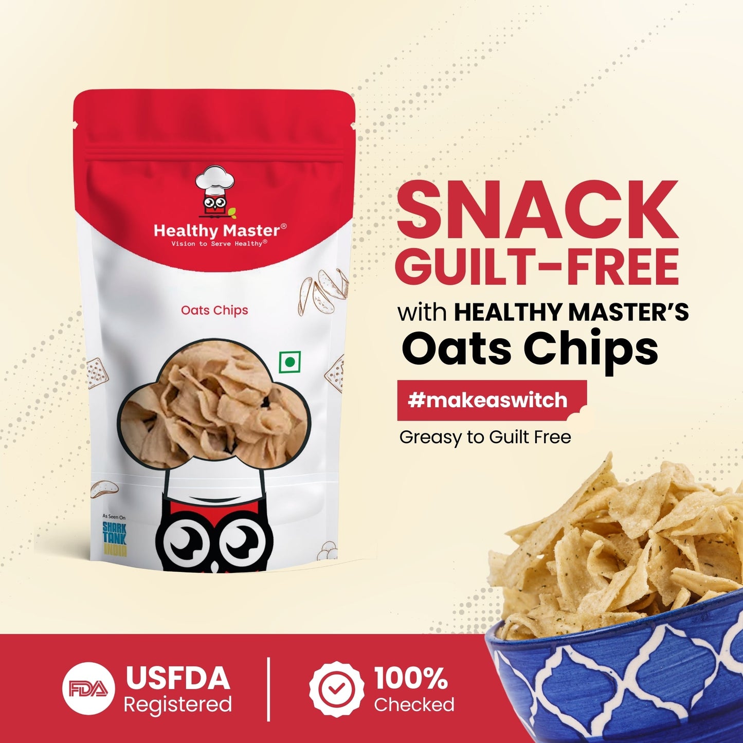 Healthy Master Light & Crispy Oats Chips