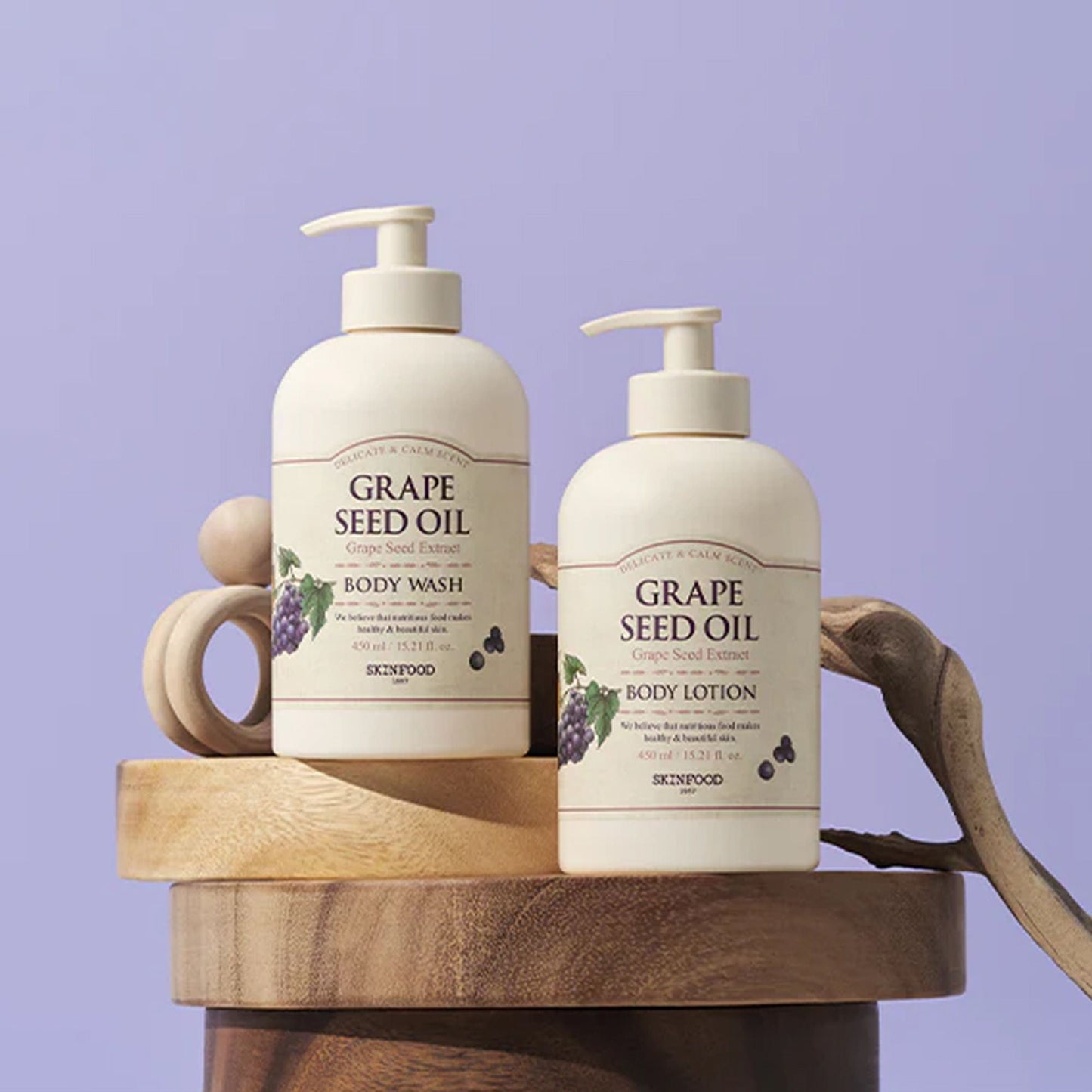 Skinfood Grape Seed Oil Body Wash - Nourishing, Antioxidant-Rich, Revitalizing