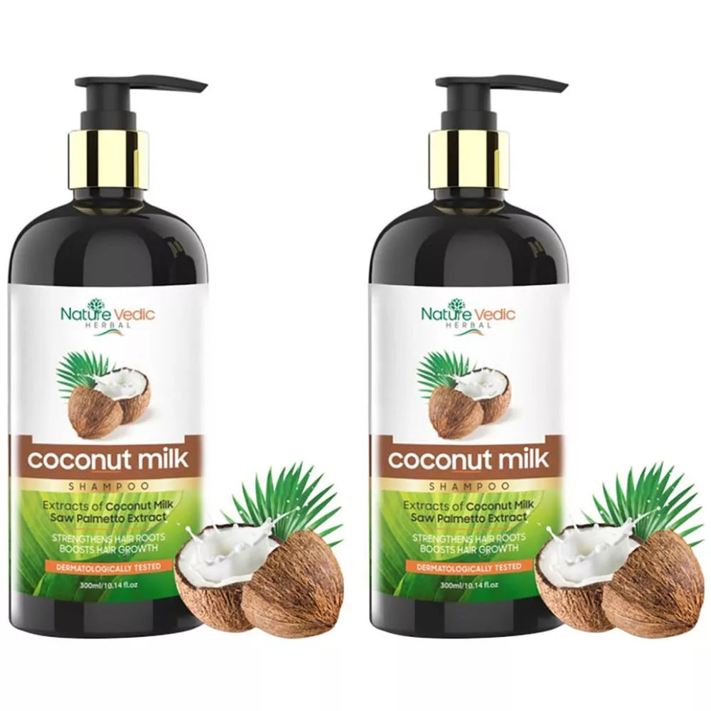 Nature Vedic Coconut Milk Shampoo - 300 ml (Pack of 2)
