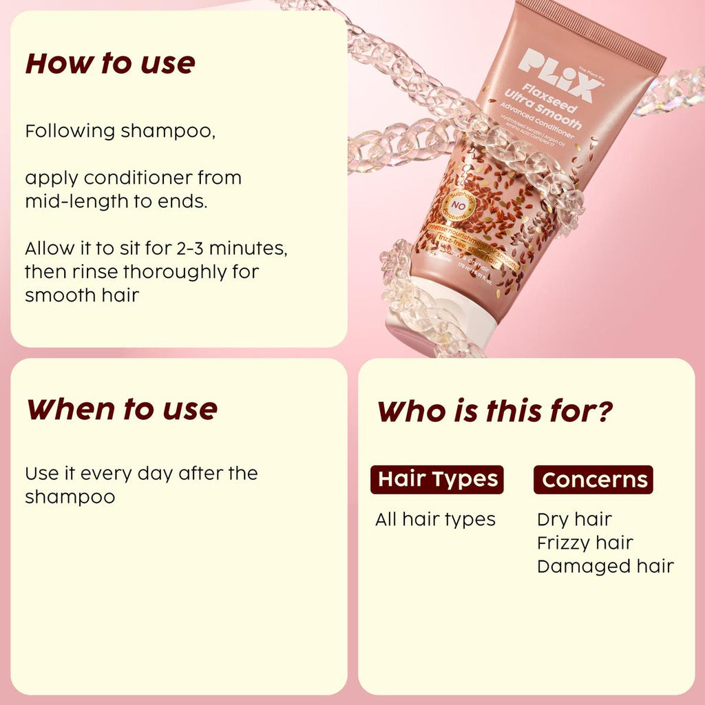 Plix Flaxseed Ultra Smooth Advanced Conditioner - 175 ml