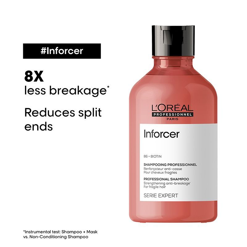 L'Oreal Professionnel Inforcer Strengthening Shampoo with Vitamin B6 & Biotin - 300 ml