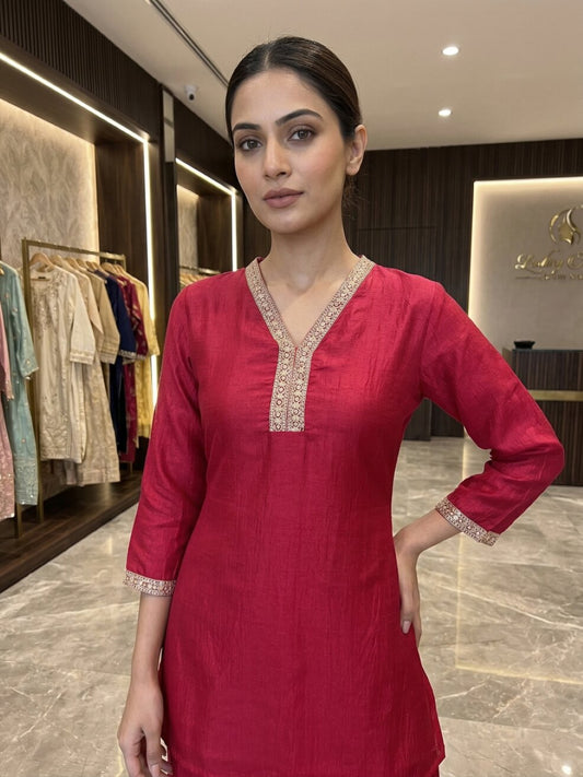 Anaita Pink Stylish Readymade Co-Ords Set