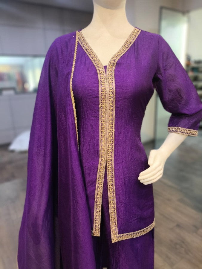 Anaita Purple Stylish Readymade Co-Ords Set