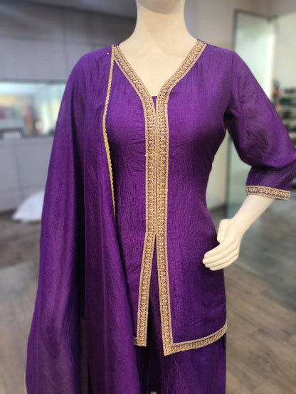Anaita Purple Stylish Readymade Co-Ords Set
