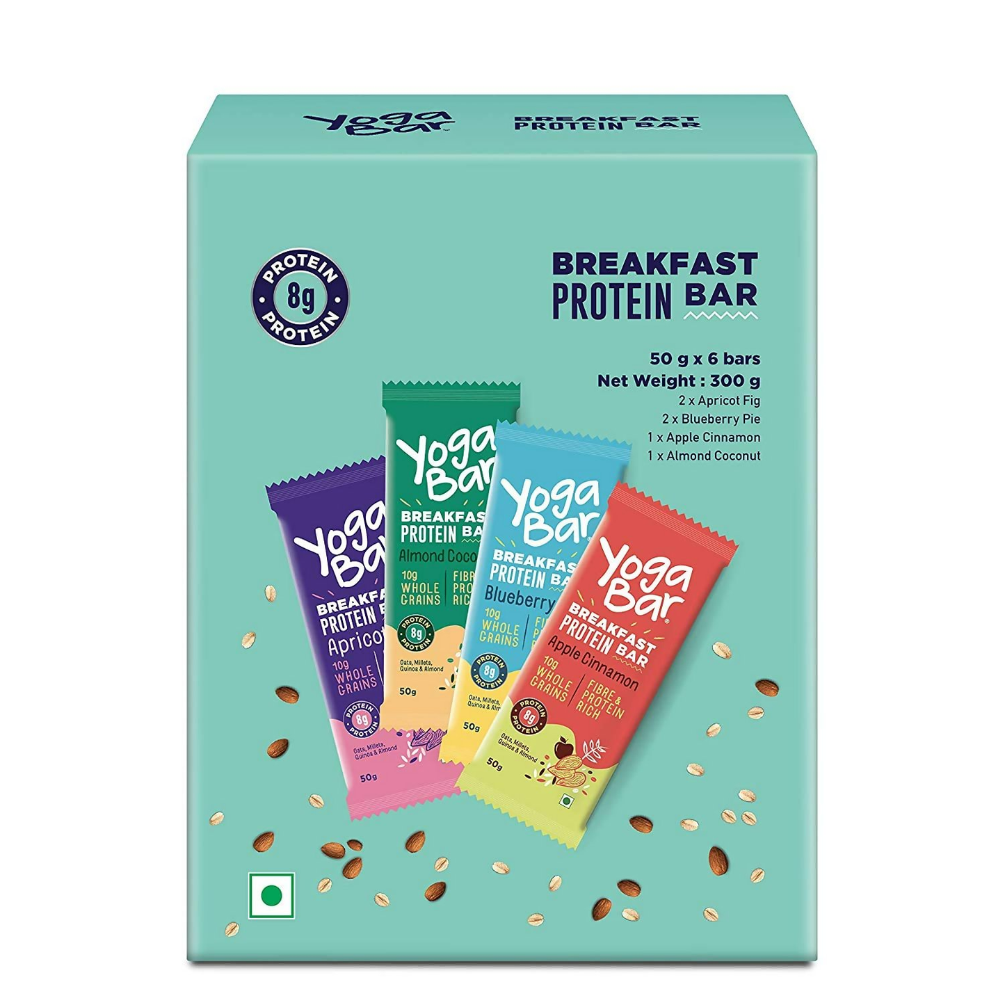 Yoga Bar Breakfast Protein Variety Box - Dark Chocolate Flavour Premium Super Oats Combo Pack