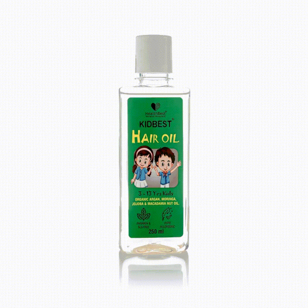 Health Best Kidbest Hair Oil for 3-13 Years Kids Pack of 2 -  Each 250ml