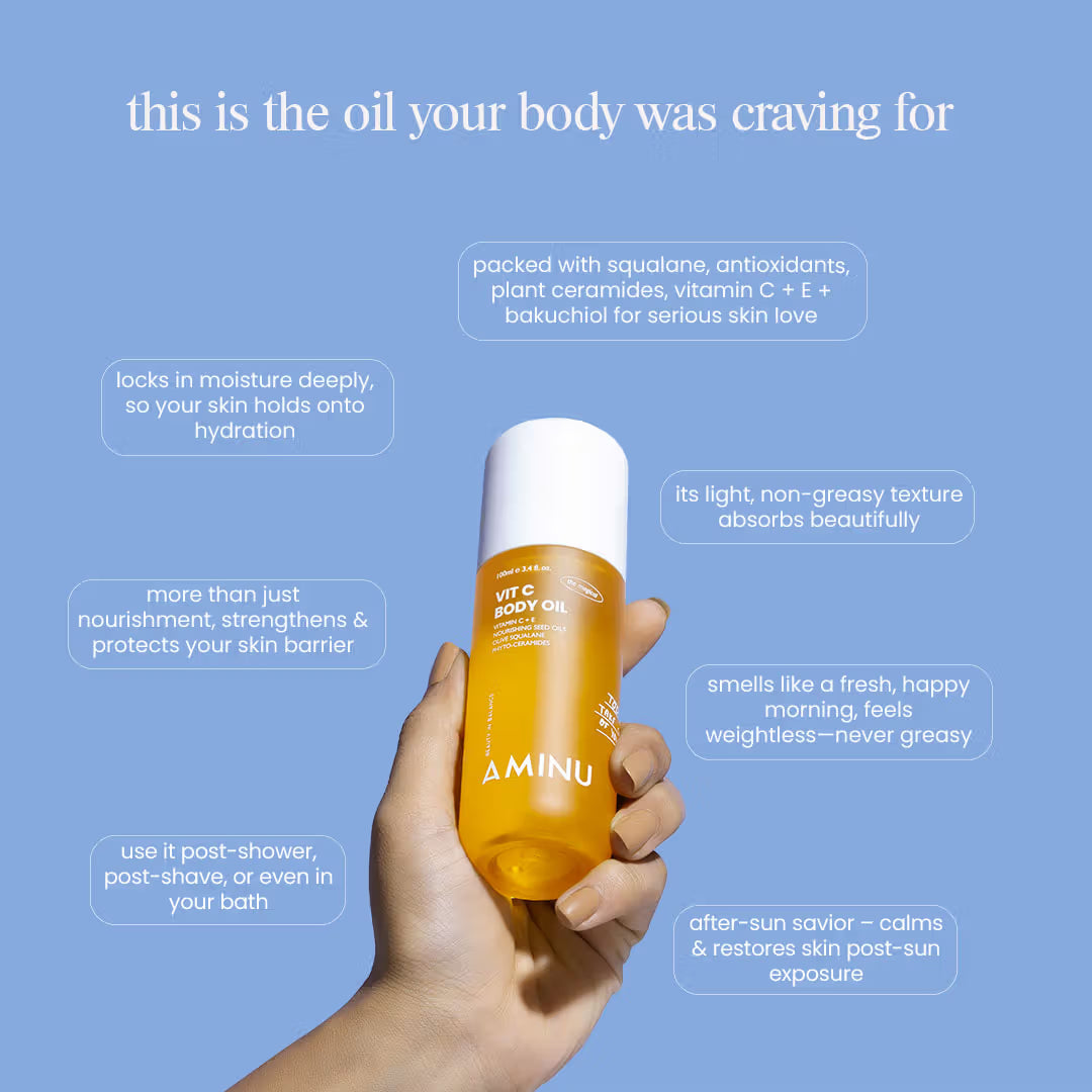 Aminu Melting Aminu Vit C Body Oil for Brightening & Hydrating
