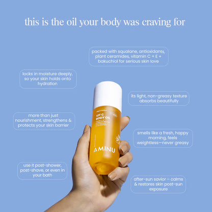 Aminu Melting Aminu Vit C Body Oil for Brightening & Hydrating