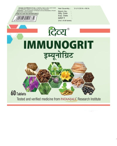 Patanjali Divya Immunogrit Tablets - 60 tabs
