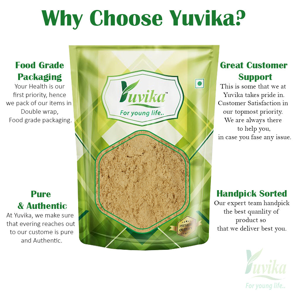 Yuvika Harad Pili Chilka Powder - Harad Badi Chilka Powder - Yellow Terminalia Chebula