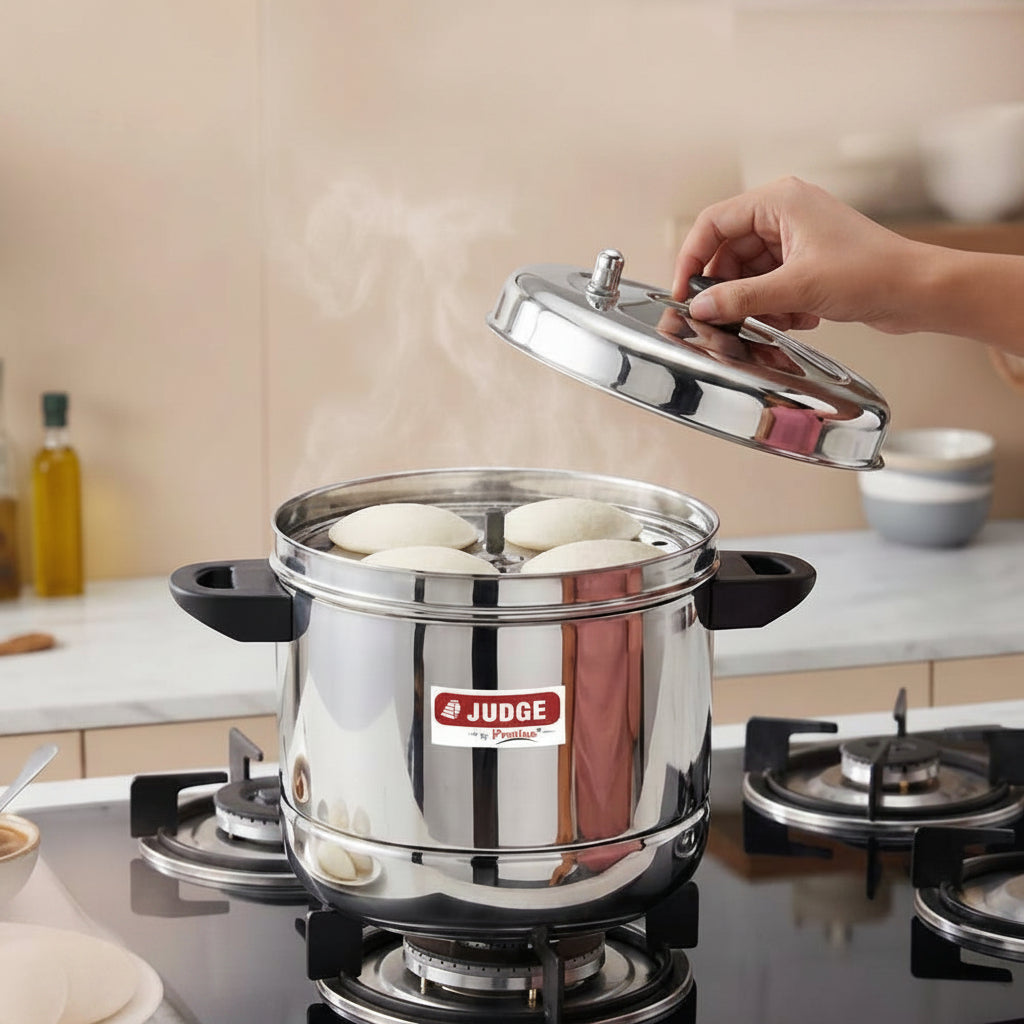 Judge by Prestige Stainless Steel Idli Cooker 6 Plates 24 Idlis