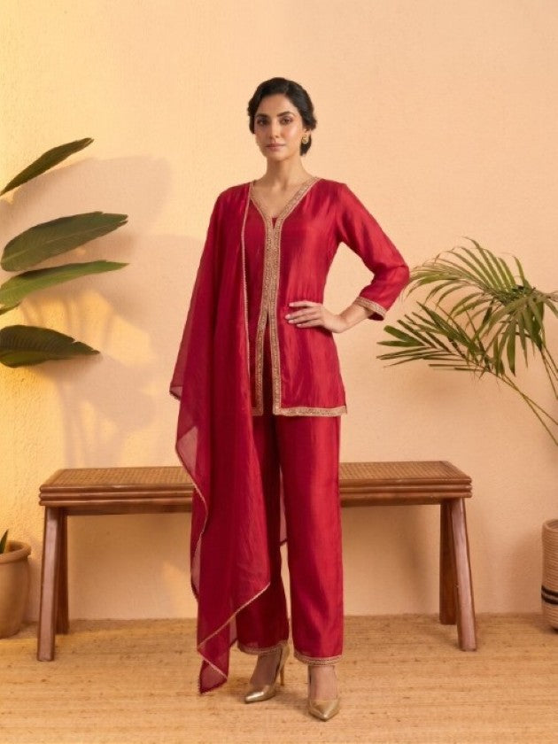 Anaita Pink Stylish Readymade Co-Ords Set
