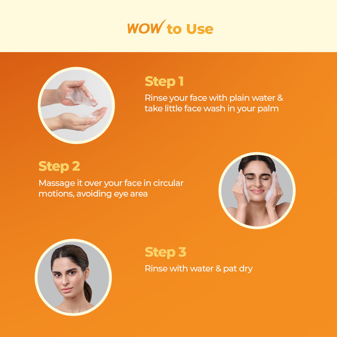 Wow Skin Science Brightening Vitamin C Foaming Face Wash - 150 ml