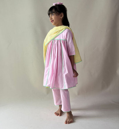 ArthLife Pink Anarkali Dress