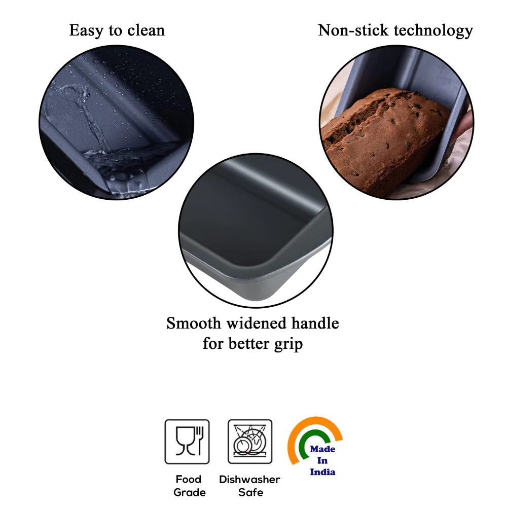 Hazel Aluminium Bread Mould 1050ml Oven Safe Baking Tin