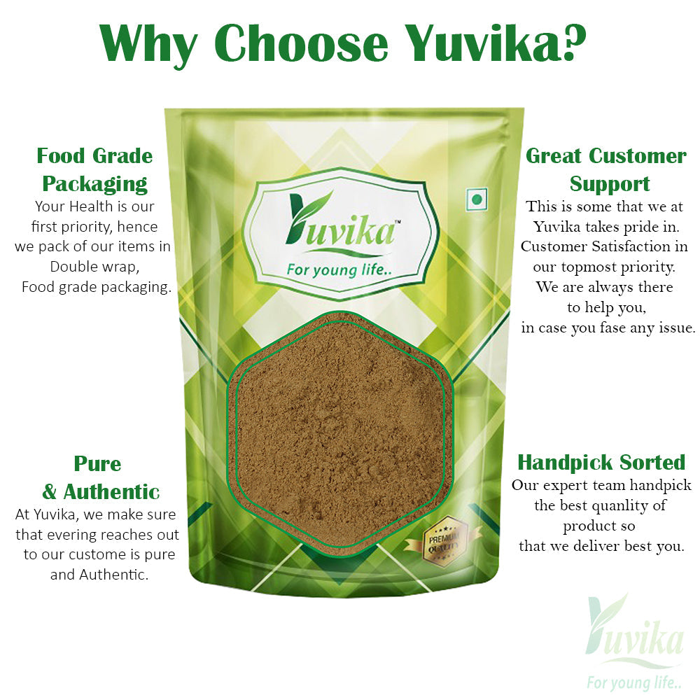 Yuvika Harad Choti Powder - Kali Harad - Black Himej - Terminalia Chebula - Myrobalan