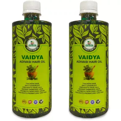 Divya Shri Vaidya Adivasi Hair Oil - 500 ml (Pack of 2)
