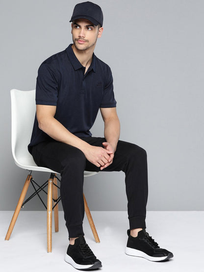 Alcis Men Polo Collar Anti Static Slim Fit Sports T-shirt