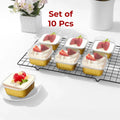 Hazel 110ml Round Aluminium Foil Container Oven Safe Disposable - Square