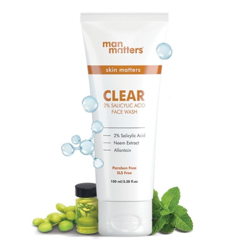Man Matters Clear 2% Salicylic Acid Face Wash for Men - 100 ml