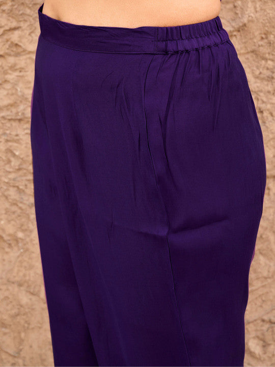 Tikhi Imli Embellished Sequinned V-Neck Tunic With Trousers