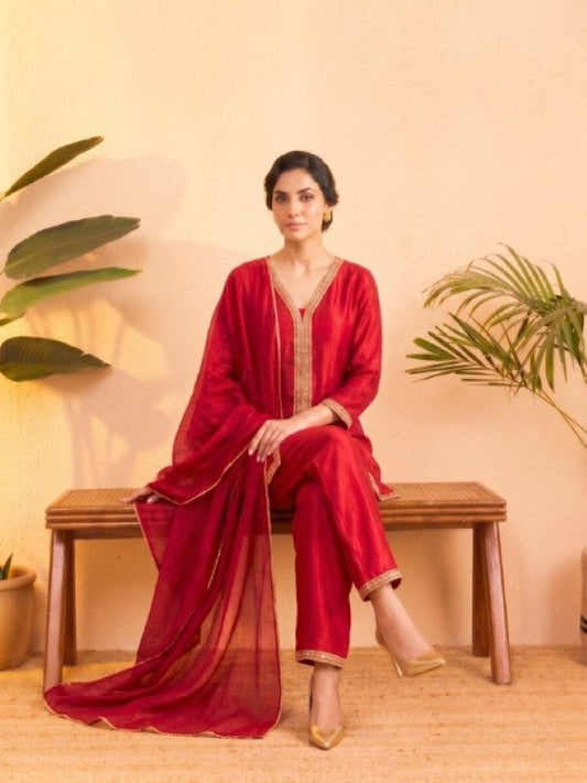Anaita Pink Stylish Readymade Co-Ords Set