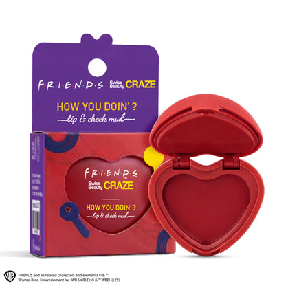 Swiss Beauty Craze How You Doin? Lip & Cheek Mud - 3 Showtime Red