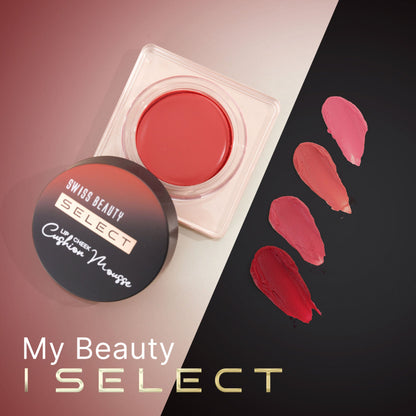Swiss Beauty Select Lip And Cheek Cushion Mousse With Vitamin E - 2 Vogue Rose